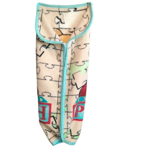 Vintage Colap Textil Winnie The Pooh Cuddle Wrap Snap & Zipper Blanket 30" X 38" - Picture 3 of 14